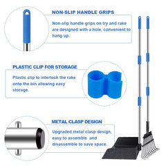 Qimh detachable 3-section handle stores compactly after use.