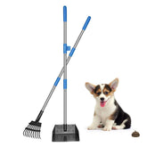 QiMH upgraded dog pooper scooper assembly demonstrates adjustable parts for easy setup and storage