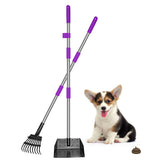 QiMH Upgraded Dog Pooper Scooper long-handle tray for easy yard cleanups.