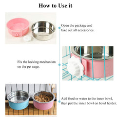Qiyadin crate bowl removable and easy to clean after use.