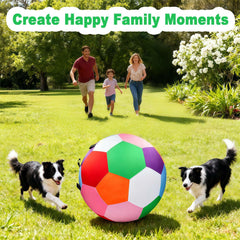 Qlfyuu Herding Ball 25-inch size challenges large dogs with push-and-nudge action.