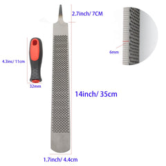 Qlvily hoof rasp with ergonomic grip enhances comfort during long trimming sessions.