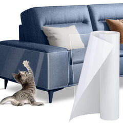 Qlyxang Cat Scratch Protector roll full view provides large, clear coverage for furniture protection