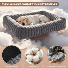 QOKO dog bed removable cover for easy washing and quick refresh.