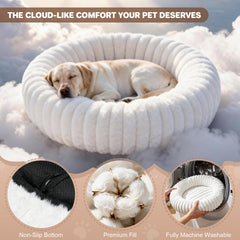 QOKO Self-Warming Bed removable cover close-up; easy washing and care.