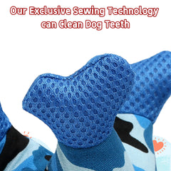 Qonline tug-of-war blue toy promotes interactive bonding and exercise