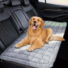 QPK backseat dog bed mat with soft flannel surface delivering cozy comfort on rides.