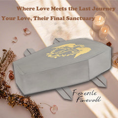 QQW Pet Casket customizable decorations enable personal memorials at home.