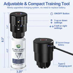 QSKUDP refill can 3.89oz illustrating long-lasting pet deterrent spray.