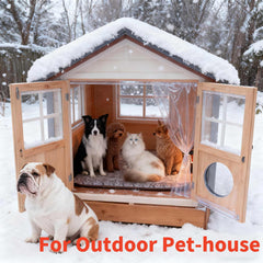 QUASILOVE cat heated pad with digital thermostat for precise comfort.