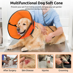 Queenmore orange cone with hook-and-loop closure for quick secure wear.