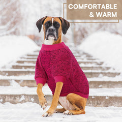 Queenmore dog fleece sweater high-cut belly design prevents mess and restriction