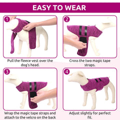 Queenmore dog sweater with adjustable abdomen fit for multiple sizes