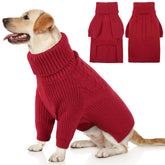 Queenmore dog sweater puppy warm turtleneck for cozy outings