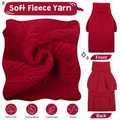Queenmore knit sweater turndown neck boosts warmth and style