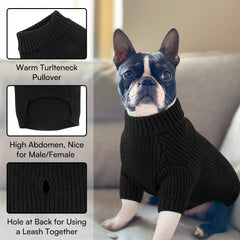 Queenmore large dog sweater knit closeup showcases soft texture and durable stitching.
