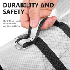 Queenmore Ripstop Dog Life Jacket reflective accents close-up for night visibility