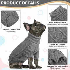 Queenmore turtleneck pullover fully wraps neck and chest for extra warmth