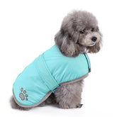 Queenmore Winter Coat front view in light blue shows a snug fit and warm fleece lining.