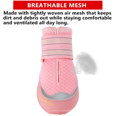 QUMY dog boots breathable mesh keeping paws cool during summer walks