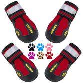QUMY dog shoes for large dogs with strap-fit design for secure walks.