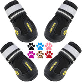 QUMY dog shoes measuring paw guide helps ensure accurate sizing and a snug fit.