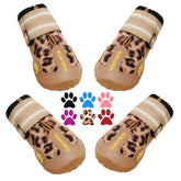 QUMY dog shoes outer view shows durable paw protection and stylish embroidery.