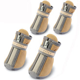 QUMY dog shoes small pack 4pcs protects tiny paws during outdoor walks.
