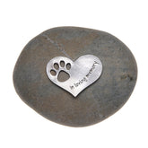 Quotable Cuffs loving memory stone keeps cherished pet memories close for comfort.