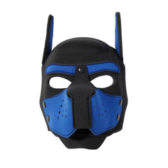 QUYUWOWO neoprene muzzle blue ear detail highlighting playful puppy look