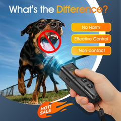 QVNNVQ dog bark deterrent 35 feet range supports training at a distance