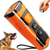 QVNNVQ dog bark deterrent device showing three training modes for humane behavior.