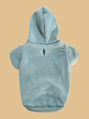 QWINEE basic hoodie size chart helps pick the right fit for small to medium pets