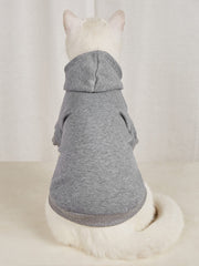 QWINEE Basic Dog Hoodie side profile demonstrates comfortable fit for daily outdoor adventures.