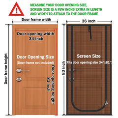 QWR cat screen door zipper closure demonstrates easy opening and closing for daily use.