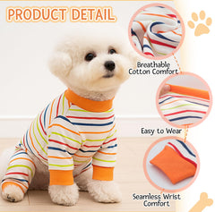 Qxqyon 3-pack dog pajamas checkered pattern adds stylish bedtime wear for small dogs.