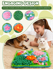 Qxsnuvvlg Snuffle Mat textured design aids digestion by encouraging careful sniffing.