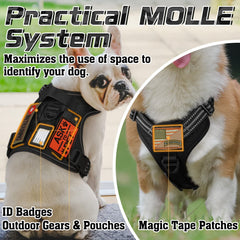 Rabbitgoo molle-side-pouches add space for essentials during hikes or training.