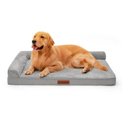 Rainmr orthopedic dog bed memory foam close-up highlighting joint-supporting comfort