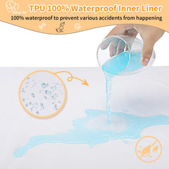 Rainmr Orthopedic Dog Bed waterproof liner protects interior and cleanliness