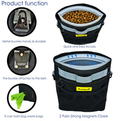 Raisingwell detachable clicker attached to pouch for easy training sessions