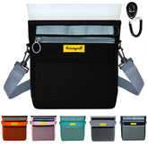 Raisingwell dog treat pouch with magnetic closure showing secure seal during training
