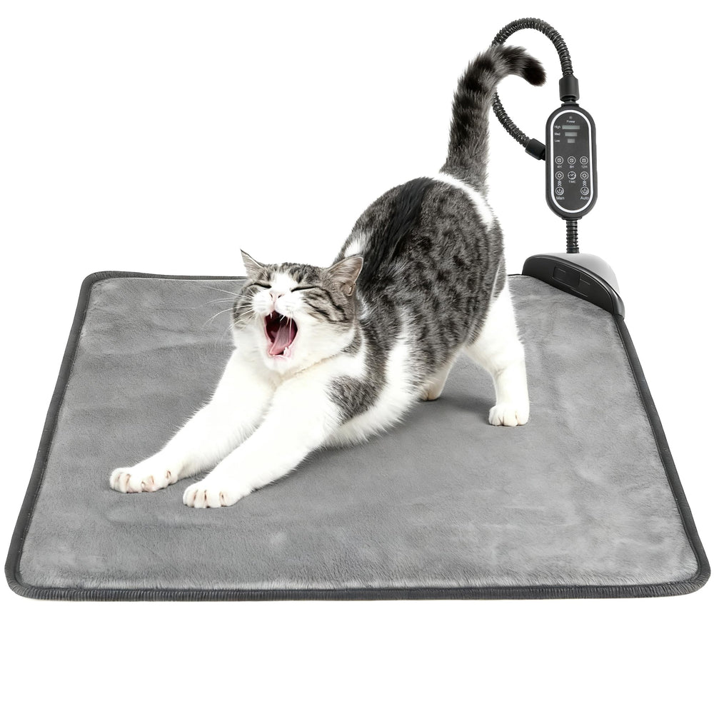 Rasfalo heating pad control panel, easy timer and temperature settings for pets.