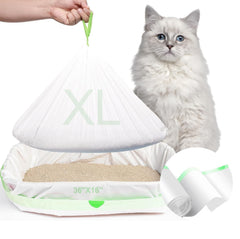 Rastalola cat litter bags 36x16 with drawstring for easy disposal and hygiene.