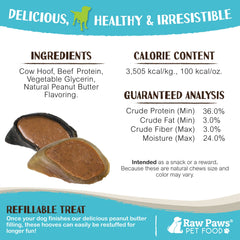 Raw Paws dog chew anxiety-relief moment captures calming chewing action.