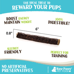 Raw Paws venison treats shown during training for easy, tasty rewards.