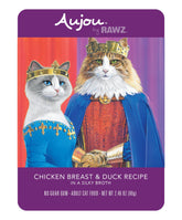 Rawz Aujou packaging with convenient pouches for easy feeding.