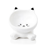 Raytrue-X raised cat bowl front view shows elevated design for comfy meals.