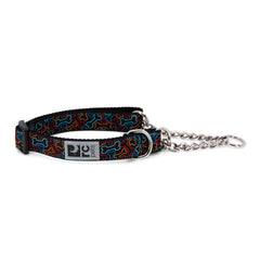 RC Pets Bones martingale collar 0.6 inch close-up for gentle correction and fit