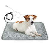 RC SLL dog heating pad main view shows 28x18in size for cozy warmth